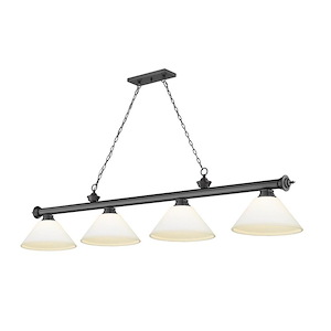 Cordon - 4 Light Billiard In Traditional and Classical Style-15 Inches Tall and 14 Inches Wide - 1222288