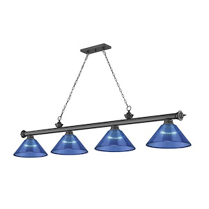 Cordon - 4 Light Billiard In Traditional and Classical Style-14.75 Inches Tall and 14 Inches Wide - 1222289