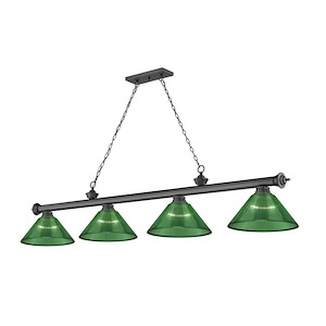 Cordon - 4 Light Billiard In Traditional and Classical Style-14.75 Inches Tall and 14 Inches Wide - 1222290