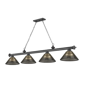 Cordon - 4 Light Billiard In Traditional and Classical Style-14.75 Inches Tall and 14 Inches Wide - 1222356
