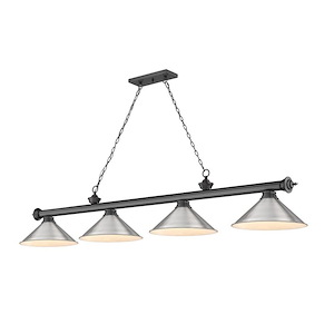Cordon - 4 Light Billiard In Traditional and Classical Style-14 Inches Tall and 14 Inches Wide - 1222332