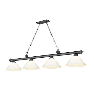 Cordon - 4 Light Billiard In Traditional and Classical Style-14.75 Inches Tall and 14 Inches Wide - 1222358