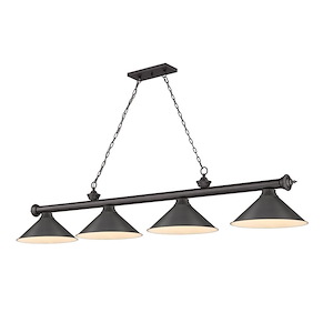 Cordon - 4 Light Billiard In Traditional and Classical Style-14 Inches Tall and 14 Inches Wide - 1222292