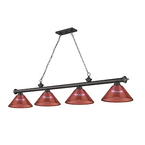 Cordon - 4 Light Billiard In Traditional and Classical Style-14.75 Inches Tall and 14 Inches Wide - 1222344