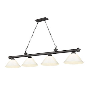 Cordon - 4 Light Billiard In Traditional and Classical Style-14.75 Inches Tall and 14 Inches Wide - 1222336