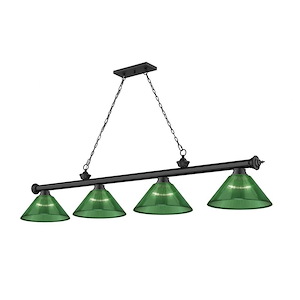 Cordon - 4 Light Billiard In Traditional and Classical Style-14.75 Inches Tall and 14 Inches Wide - 1222359
