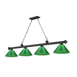 Cordon - 4 Light Billiard In Traditional and Classical Style-14.75 Inches Tall and 14 Inches Wide - 1222295