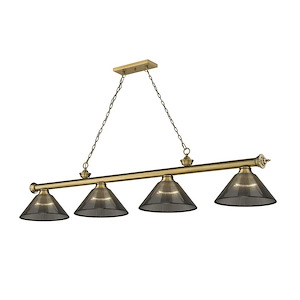 Cordon - 4 Light Billiard In Traditional and Classical Style-14.75 Inches Tall and 14 Inches Wide - 1222363