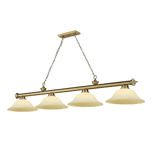 Cordon - 4 Light Billiard In Traditional and Classical Style-14 Inches Tall and 14 Inches Wide - 1222370