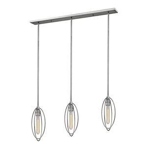 Persis - 3 Light Island/Billiard in Utilitarian Style - 5.5 Inches Wide by 12 Inches High - 550004