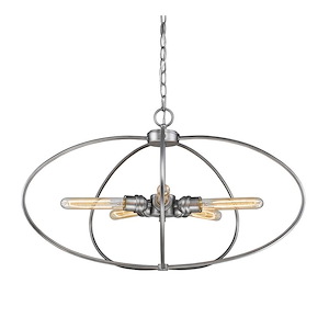 Persis - 5 Light Pendant in Utilitarian Style - 28.25 Inches Wide by 16.13 Inches High - 550082