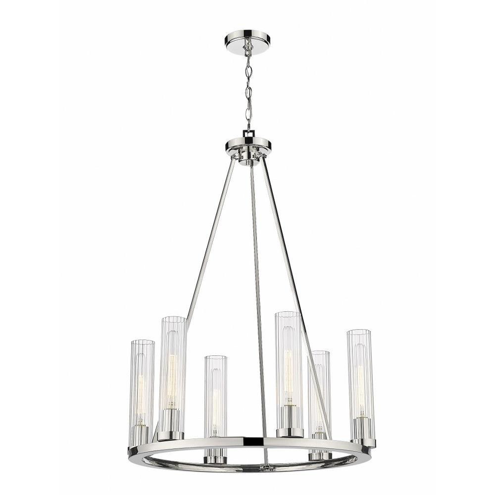 L❤️ Z-Lite - 3031-6BRZ - Beau - 6 Light Chandelier In
