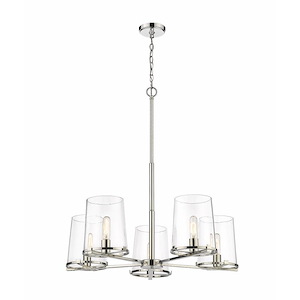 Callista - 5 Light Chandelier In Industrial Style-34.5 Inches Tall and 33 Inches Wide - 1287887