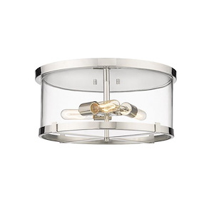 Callista - 3 Light Flush Mount In Industrial Style-8 Inches Tall and 16.5 Inches Wide - 1287735