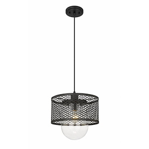 Kipton - 1 Light Pendant In Industrial Style-11.5 Inches Tall and 11 Inches Wide - 1287738