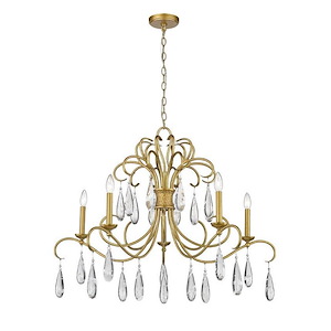 Amara - 5 Light Chandelier In Contemporary Style-22.25 Inches Tall and 38 Inches Wide - 1298311