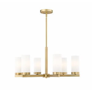 Danica - 6 Light Chandelier-12.5 Inches Tall and 26 Inches Wide - 1340886