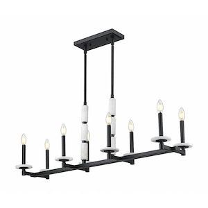 Kaden  - 8 Light Linear Chandelier-16 Inch Tall and 12 Inch Wide - 1374834