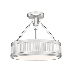 Quinn - 30W 1 LED Semi-Flush Mount-13.25 Inch Tall and 15 Inch Wide - 1397036