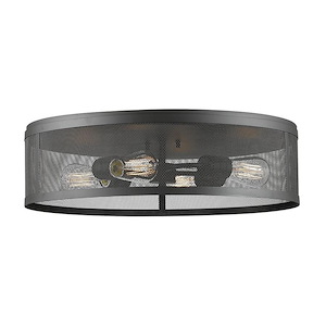 Meshsmith - 4 Light Flush Mount in Linear Style - 21.13 Inches Wide by 6 Inches High - 600640