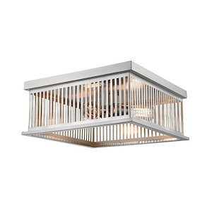Camellia - 3 Light Flush Mount in Industrial Style - 15 Inches Wide by 6.13 Inches High - 689095