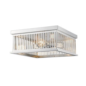 Camellia - 3 Light Flush Mount in Industrial Style - 15 Inches Wide by 6.13 Inches High - 689093