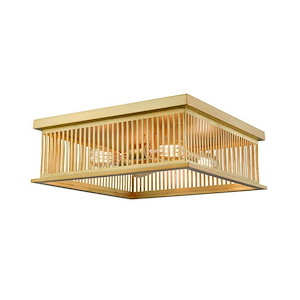 Camellia - 4 Light Flush Mount in Industrial Style - 18 Inches Wide by 6.13 Inches High - 689091