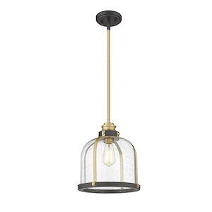 Burren - 1 Light Pendant In Vintage Style-13.25 Inches Tall and 12.25 Inches Wide - 1113039