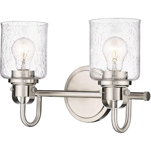 Kinsley - 2 Light Bath Vanity In Transitional Style-9.5 Inches Tall and 14.5 Inches Wide - 1096995