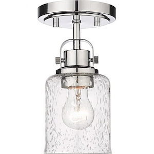 Kinsley - 1 Light Flush Mount In Transitional Style-9.5 Inches Tall and 5.25 Inches Wide - 1096991