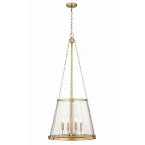 Prescott - 4 Light Pendant In Industrial Style-39.25 Inches Tall and 18 Inches Wide - 1287951