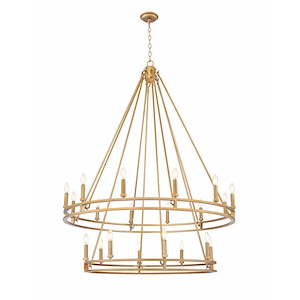 Dennison  - 20 Light Chandelier-63 Inch Tall and 47.5 Inch Wide - 1374847