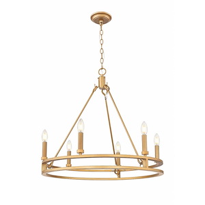 Dennison  - 6 Light Chandelier-25.5 Inch Tall and 27.5 Inch Wide - 1374849
