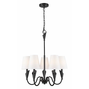 Claudelle  - 5 Light Chandelier-28.5 Inch Tall and 24 Inch Wide - 1374853