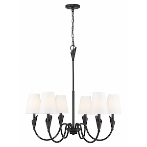 Claudelle  - 6 Light Chandelier-32 Inch Tall and 32 Inch Wide - 1374855