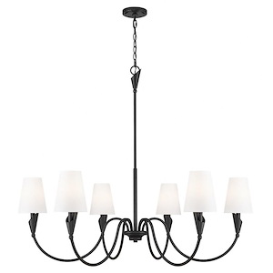 Claudelle  - 6 Light Chandelier-39 Inch Tall and 46 Inch Wide - 1374856