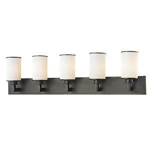 Savannah - 5 Light Bath Vanity in Art Moderne Style - 38.63 Inches Wide by 10.13 Inches High - 449327