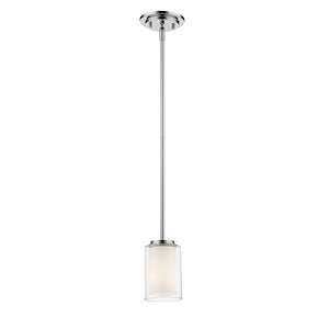 Willow - 1 Light Mini Pendant in Metropolitan Style - 5.5 Inches Wide by 6.5 Inches High - 600625