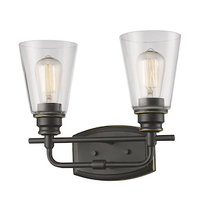 Annora - 2 Light Bath Vanity in Utilitarian Style - 13.13 Inches Wide by 10.75 Inches High - 464557