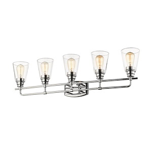 Annora - 5 Light Bath Vanity in Utilitarian Style - 36.75 Inches Wide by 10.75 Inches High - 689050
