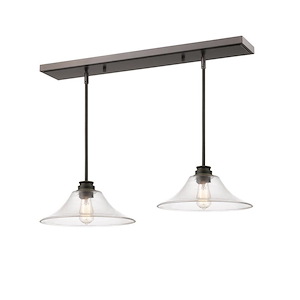 Annora - 2 Light Island/Billiard in Utilitarian Style - 14 Inches Wide by 56.63 Inches High - 600623