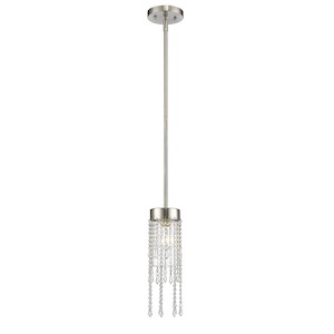 Siena - 1 Light Mini Pendant in Fusion Style - 5 Inches Wide by 62.88 Inches High - 483905