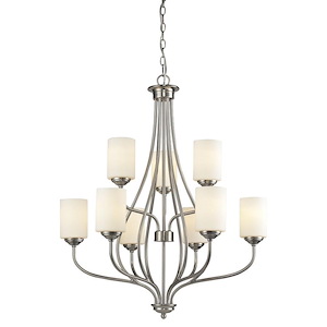 Cardinal - 9 Light Chandelier in Fusion Style - 30 Inches Wide by 36 Inches High - 464646