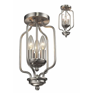 Cardinal - 3 Light Flush Mount in Fusion Style - 13 Inches Wide by 6.75 Inches High - 1284886
