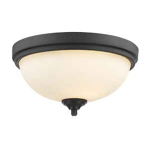 Bordeaux - 2 Light Flush Mount in Fusion Style - 13 Inches Wide by 7 Inches High - 483893