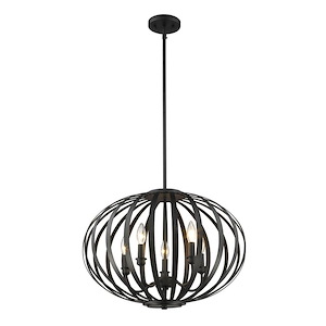 Moundou - 5 Light Pendant in Metropolitan Style - 20 Inches Wide by 16.75 Inches High - 495488