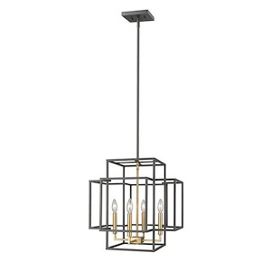 Titania - 4 Light Pendant in Transitional Style - 18 Inches Wide by 18 Inches High - 689032