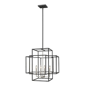 Titania - 4 Light Pendant In Architectural Style-22 Inches Tall and 22 Inches Wide - 1093861