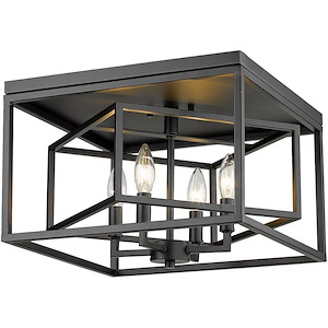 Euclid - 4 Light Flush Mount In Contemporary Style-10.5 Inches Tall and 15 Inches Wide - 1096971