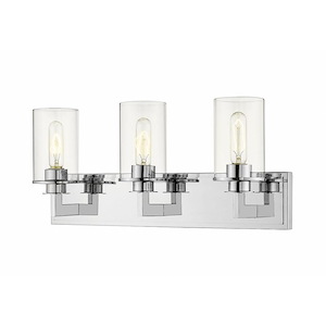 Savannah - 3 Light Bath Vanity in Art Moderne Style - 23 Inches Wide by 10.25 Inches High - 747016